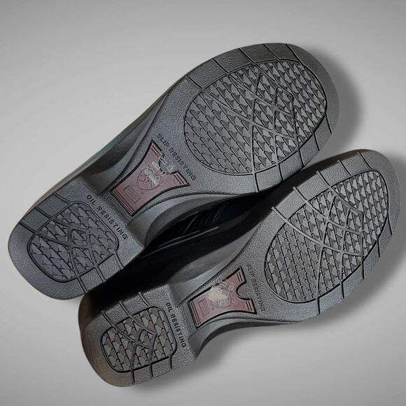 NWT Women's 8.5B ARIAT Black Leather Performance Steel Toe Safety Work Boot Clog - Picture 10 of 12